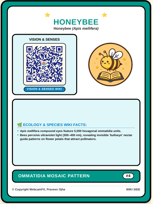 Honeybee QR Card Back